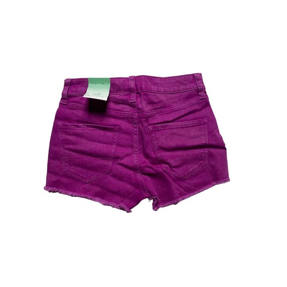 Decree High Rise Cut Off Jean Shorts Womens Size 1 Ultra Pink Wash - Picture 9 of 9